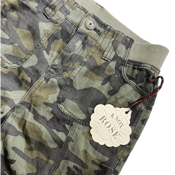 Knox Rose soft camouflage joggers - elastic cuffs, super stretch waistband sz XS - Picture 3 of 6